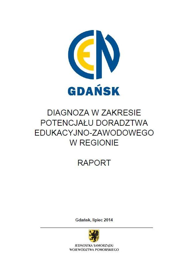 Diagnoza w zakresie potencjału doradztwa edukacyjno-zawodowego w regionie - raport - okładka